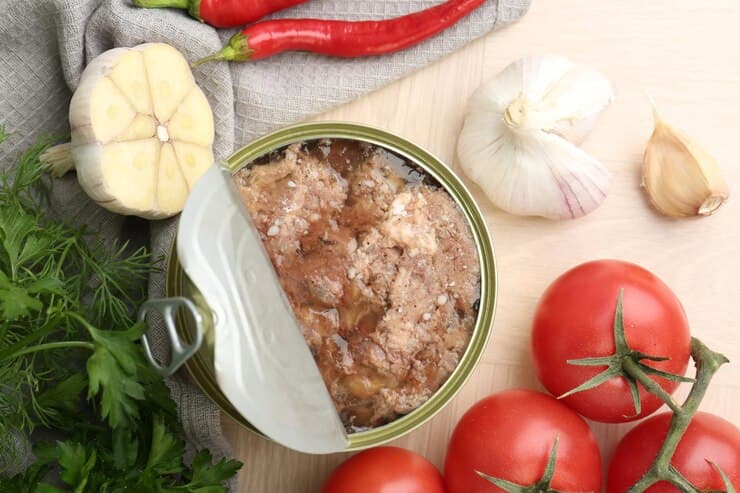 کنسرو تن ماهی سالمون با طعم غنی و بافت عالی